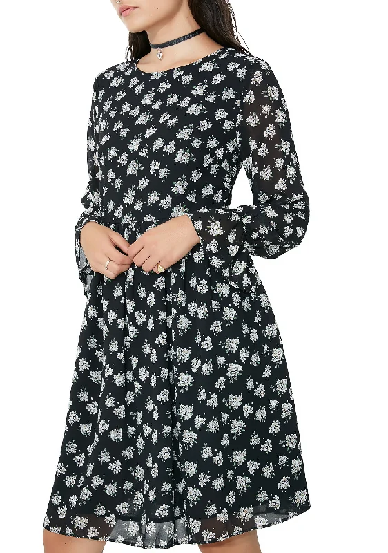 Moonlight Path Floral Dress