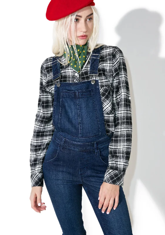 Ink Blue Skinny Dungarees