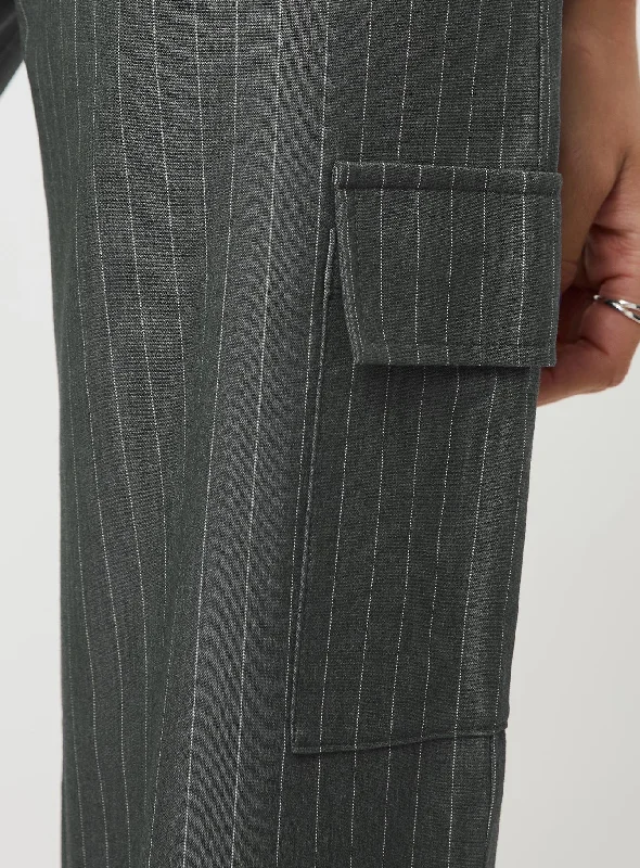 Katow Cargo Pants Grey Stripe