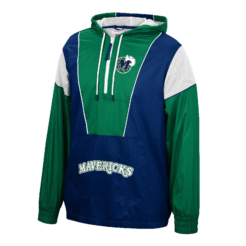 DALLAS MAVERICKS MITCHELL & NESS HARDWOOD CLASSIC HIGHLIGHT REEL NAVY WINDBREAKER