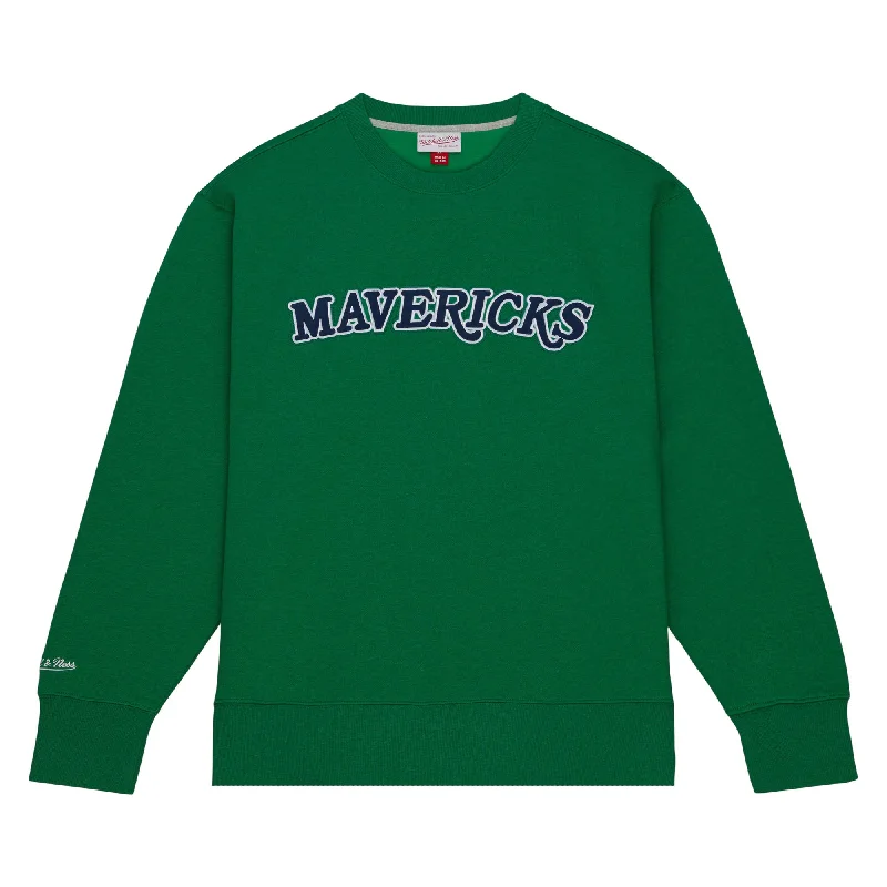 DALLAS MAVERICKS MITCHELL & NESS GREEN MAVERICKS LIGHTWEIGHT SWEATSHIRT