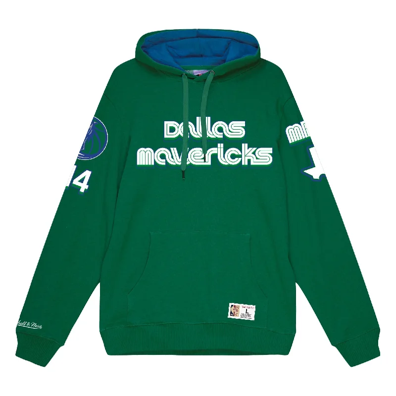 DALLAS MAVERICKS MITCHELL & NESS 2022-23 CITY EDITION GREEN HOODIE