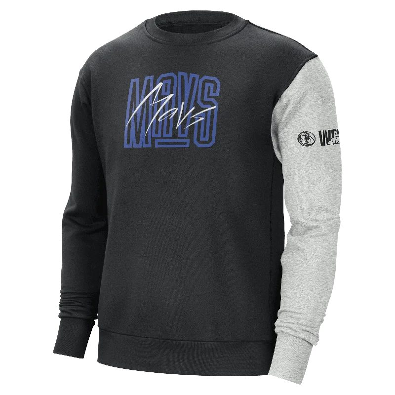 DALLAS MAVERICKS NIKE 2022 COURTSIDE GX LONGSLEEVE CREW