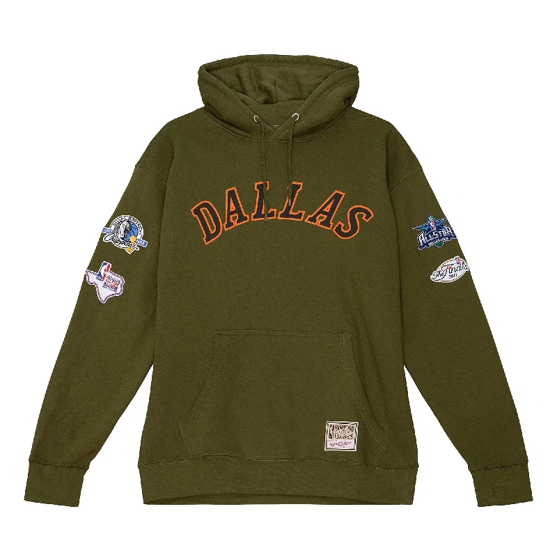 DALLAS MAVERICKS MITCHELL & NESS 2022 SCRIPT FLIGHT HOODIE