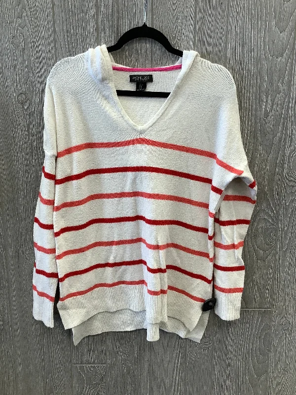 Sweatshirt Hoodie By Rachel Zoe In Striped Pattern, Size: L