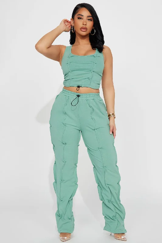 Same Attraction Pant Set - Sage